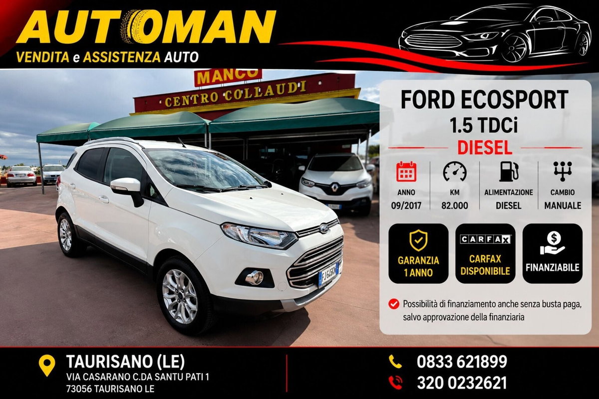 Ford EcoSport 1.5 TDCi 95 CV Titanium S