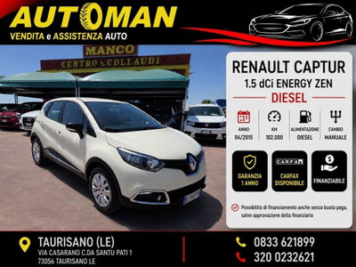Renault Captur dCi 8V 90 CV Start&Stop Energy Intens usata