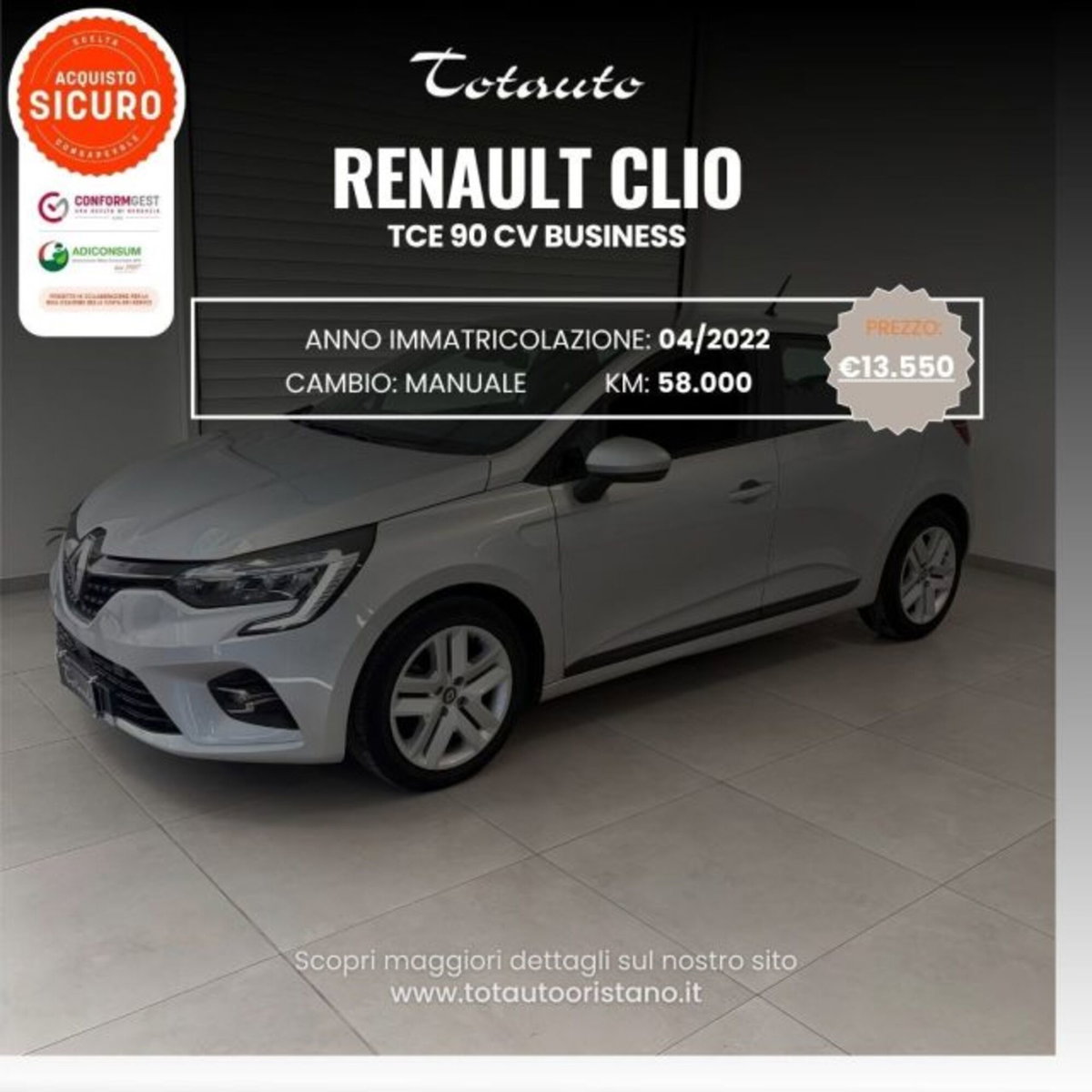 Renault Clio TCe 90 CV 5 porte Business