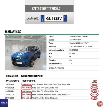 Alfa Romeo Tonale Tonale 1.5 130 CV MHEV TCT7 Super (15)