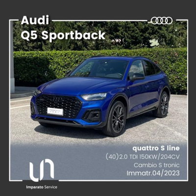 Audi Q5 Sportback 40 2.0 tdi mhev 12V S line Plus quattro s-tronic usata