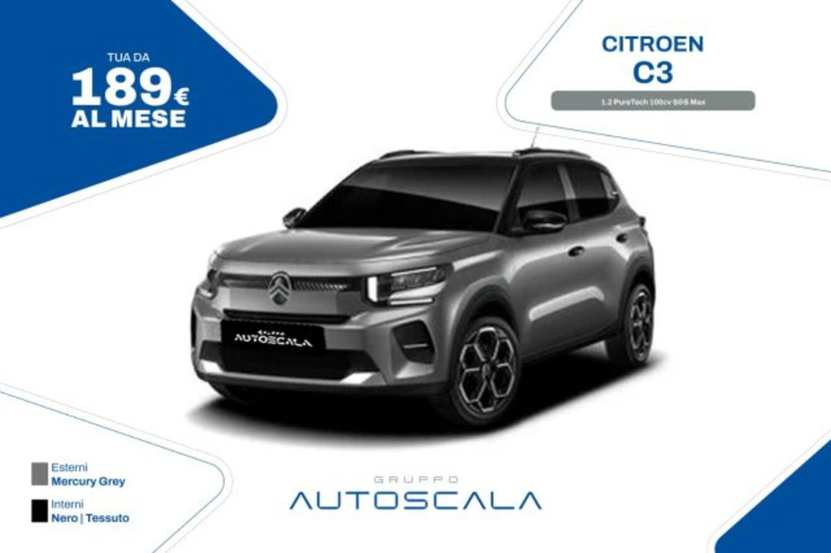 Citroen C3 1.2 puretech turbo Max 100cv s&s