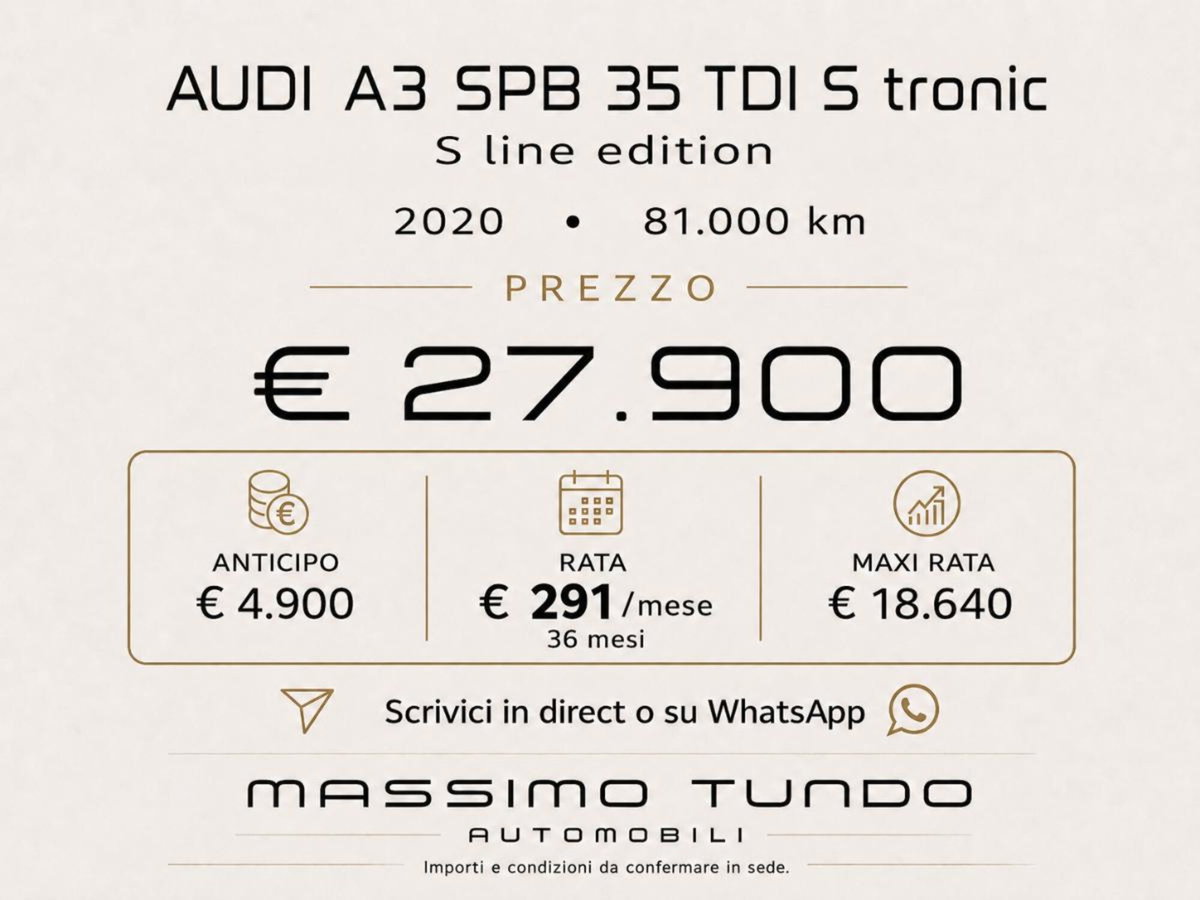 Audi A3 Sportback 35 TDI S tronic S line edition (7)