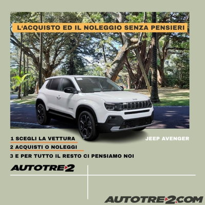 Jeep Avenger 1.2 turbo Longitude fwd 100cv nuova