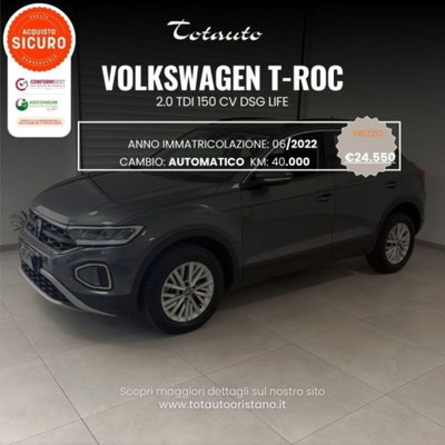 Volkswagen T-Roc 2.0 tdi Life 150cv dsg