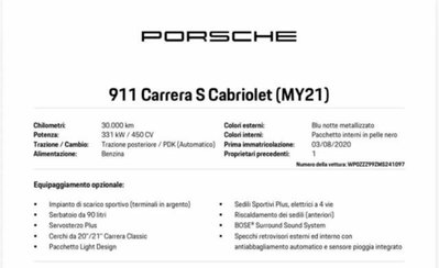 Porsche 911 Cabrio Cabrio 3.0 Carrera S (18)