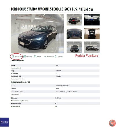 Ford Focus Station Wagon 1.5 EcoBlue 120 CV SW Active (14)