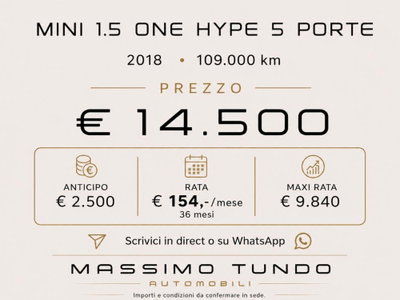 MINI Mini 1.5 One D Business 5 porte (7)