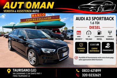 Audi A3 Sportback 1.6 TDI 116 CV usata