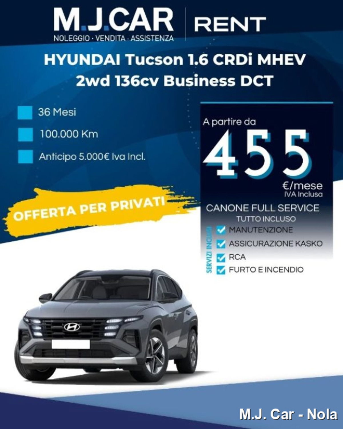 Hyundai Tucson 1.6 crdi 48V Business 2wd dct