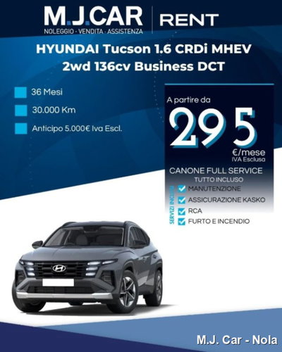 Hyundai Tucson 1.6 crdi 48V Business 2wd dct nuova