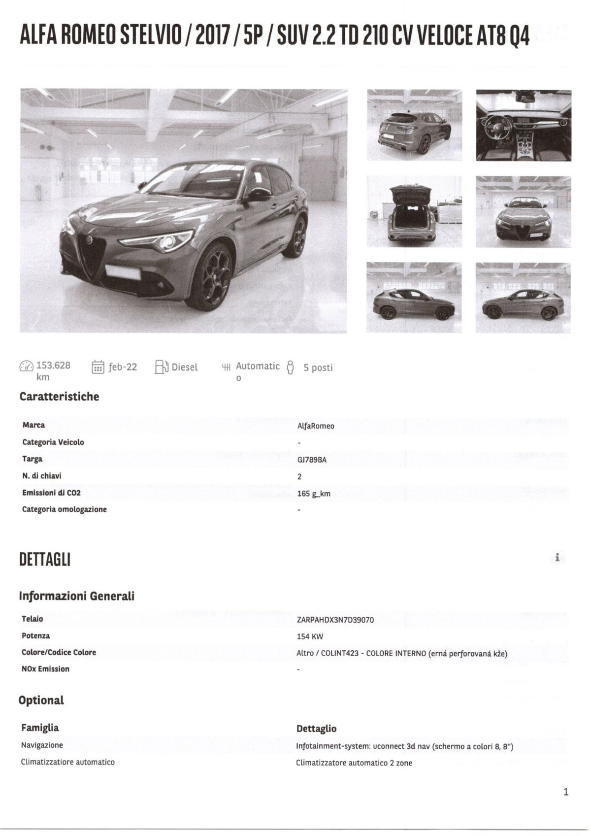 Alfa Romeo Stelvio Stelvio 2.2 Turbodiesel 210 CV AT8 Q4 Veloce (19)