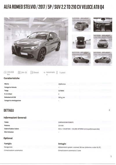 Alfa Romeo Stelvio Stelvio 2.2 Turbodiesel 210 CV AT8 Q4 Veloce (19)