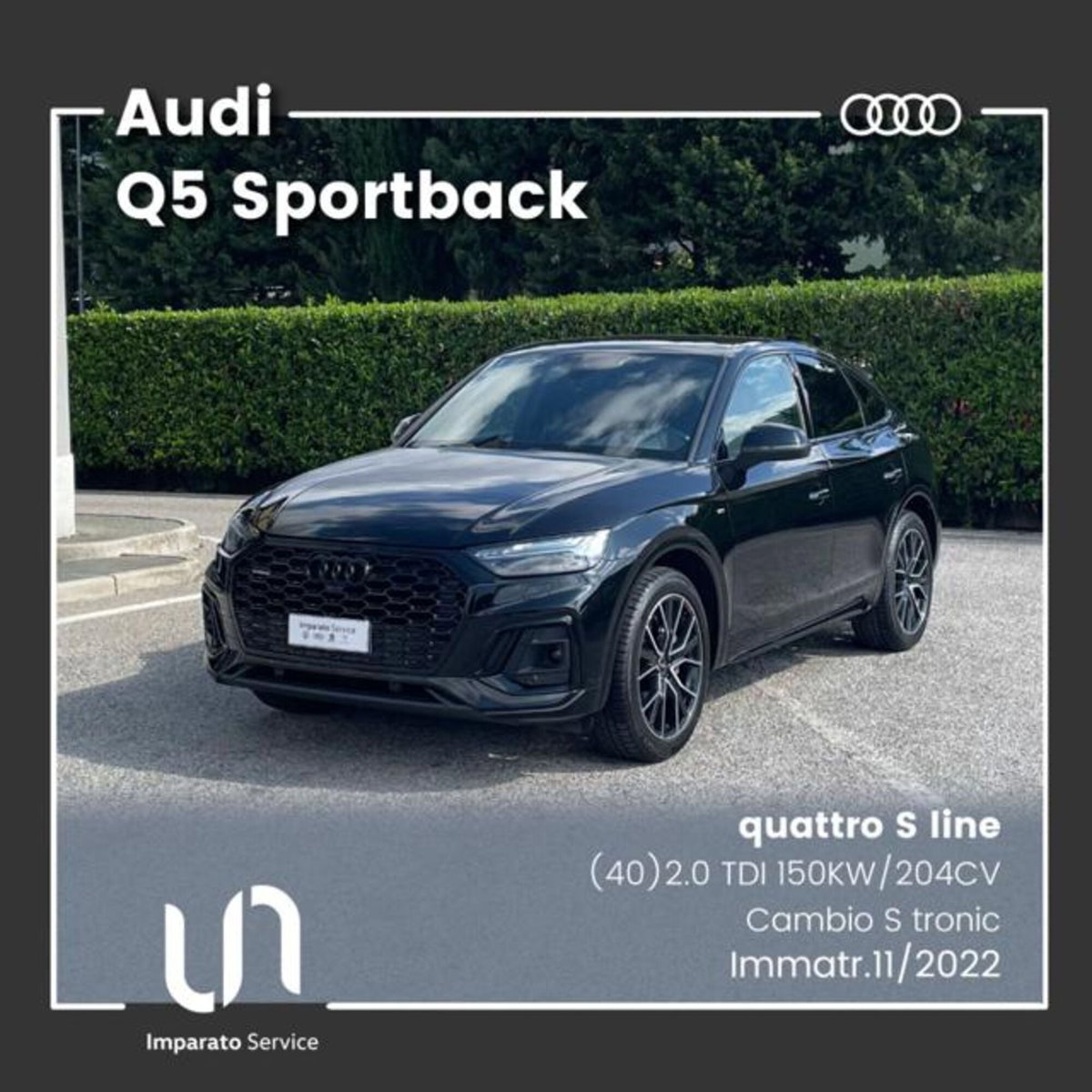 Audi Q5 Sportback 2.0 tdi mhev+ S line quattro 204cv s-tronic