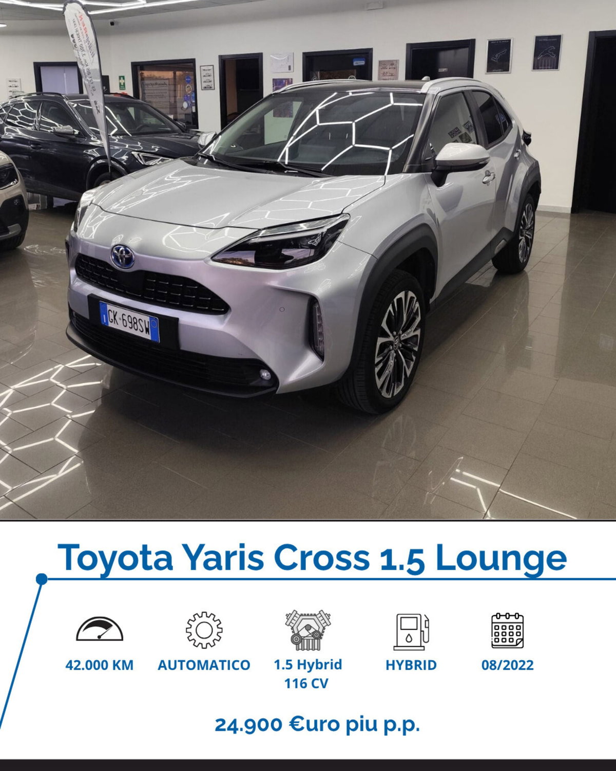 Toyota Yaris Cross 1.5 Hybrid 5p. E-CVT Lounge