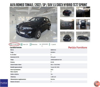Alfa Romeo Tonale 1.5 hybrid Sprint 130cv tct7 (14)