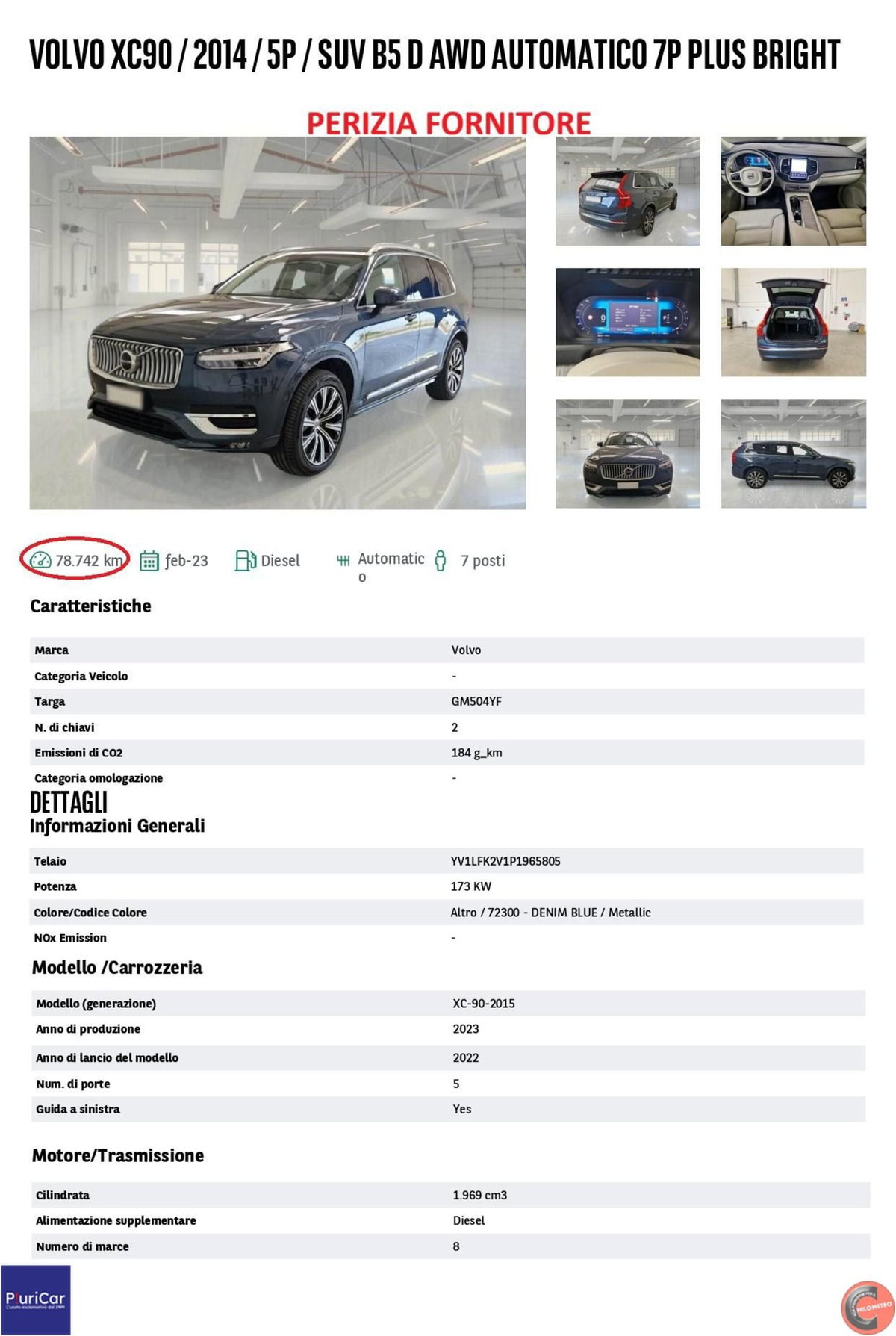 Volvo XC90 B5 (d) AWD automatico 7 posti Plus Bright (13)