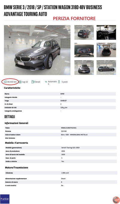 BMW Serie 3 Touring 318d  mhev 48V auto (14)