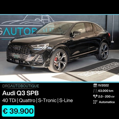 Audi Q3 Sportback 40 TDI quattro S tronic S line edition usata