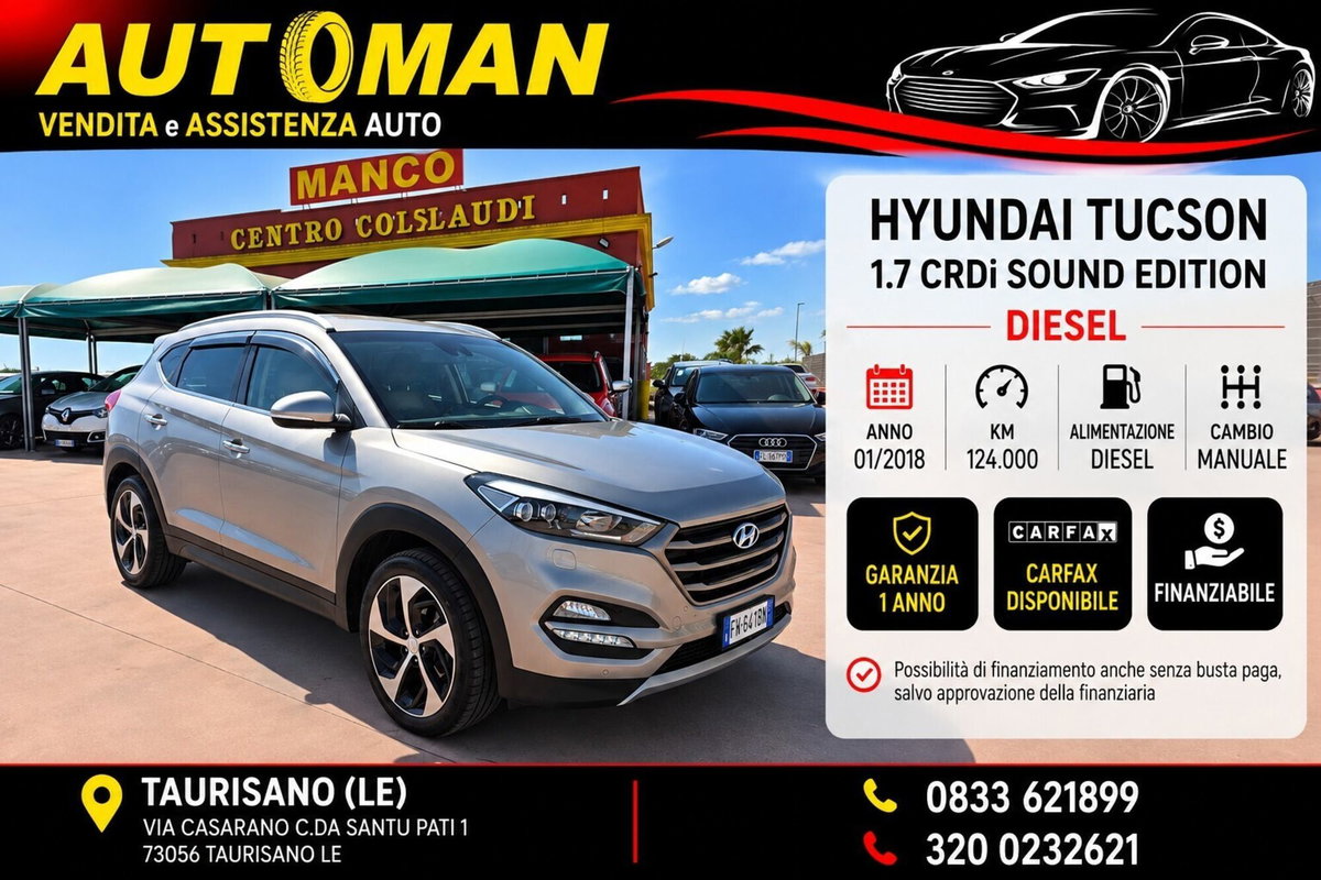 Hyundai Tucson 1.7 CRDi Sound Edition