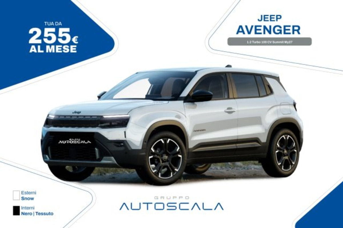 Jeep Avenger 1.2 turbo Summit fwd 100cv
