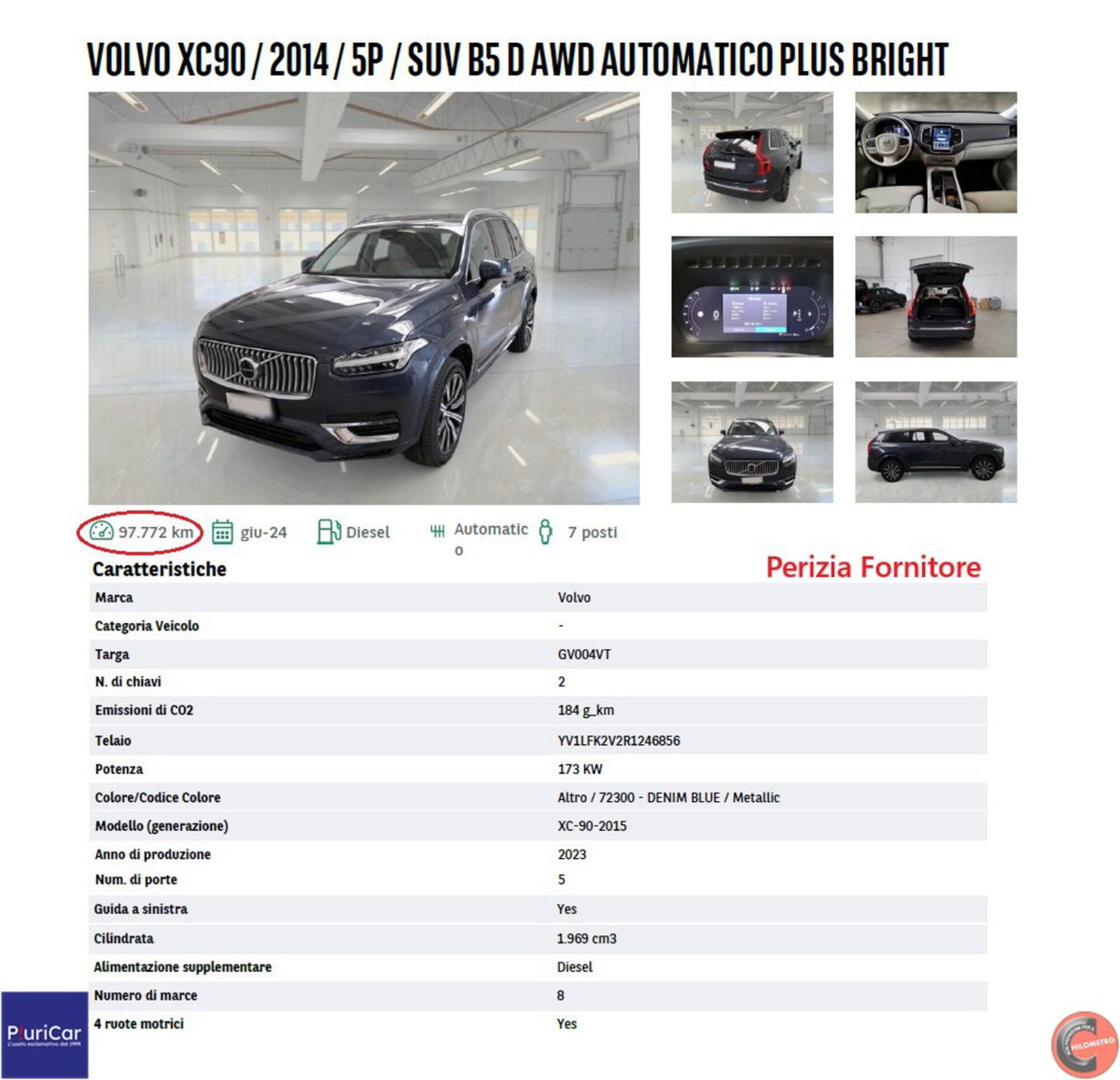 Volvo XC90 B5 (d) AWD automatico 7 posti Plus Bright (14)