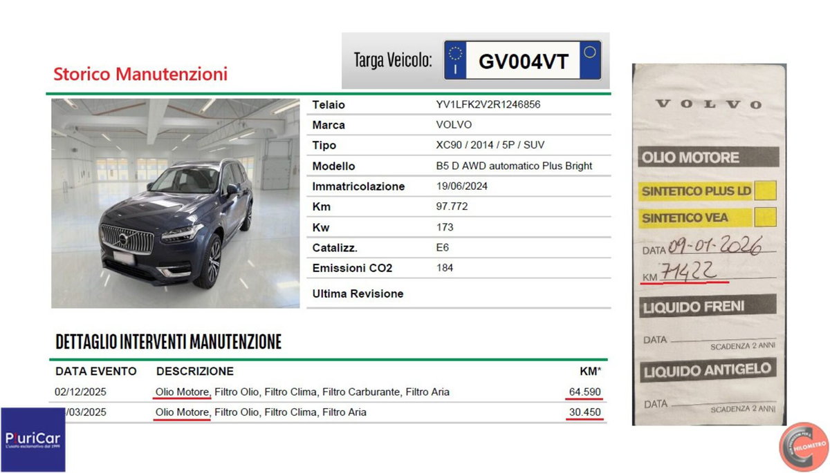 Volvo XC90 B5 (d) AWD automatico 7 posti Plus Bright (15)