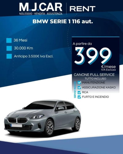 BMW Serie 1 116 auto nuova