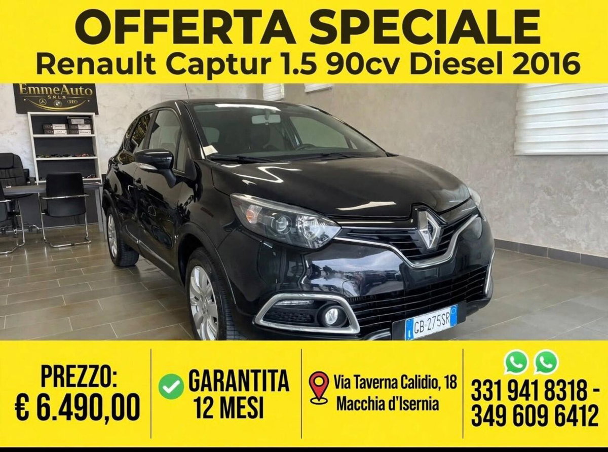 Renault Captur 1.5 dCi 8V 90 CV EDC Energy R-Link