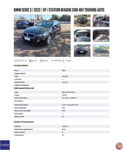 BMW Serie 3 Touring 318d  mhev 48V auto (13)