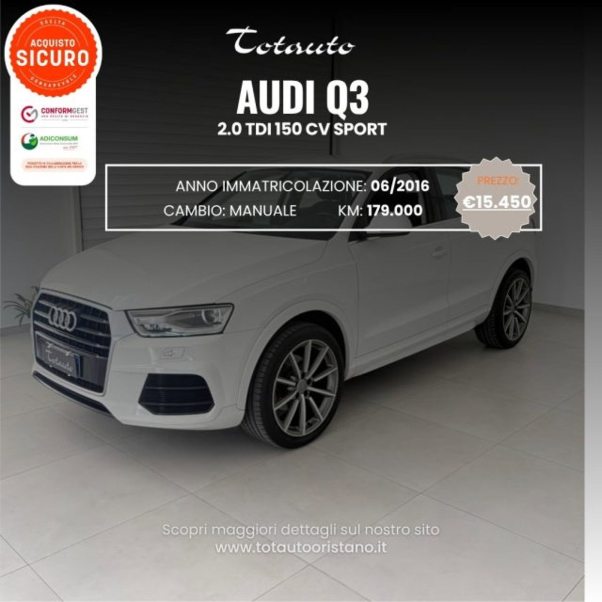 Audi Q3 2.0 TDI 150 CV Sport