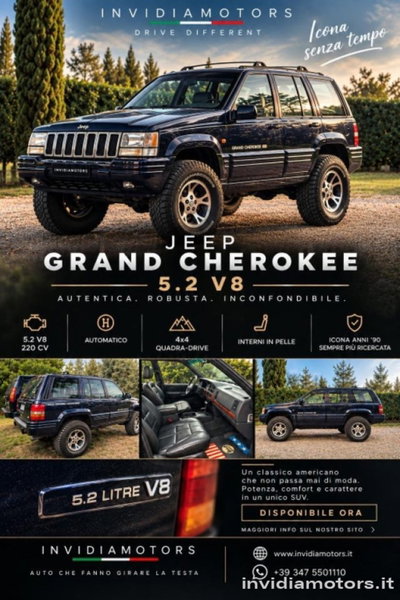 Jeep Grand Cherokee 5.2 (EU) 4WD aut. Quadra-Trac Limited (5)