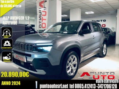 Jeep Avenger 1.2 turbo Altitude fwd 100cv usata