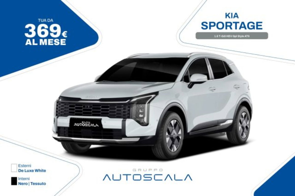Kia Sportage 1.6 t-gdi hev Gpl Style at6