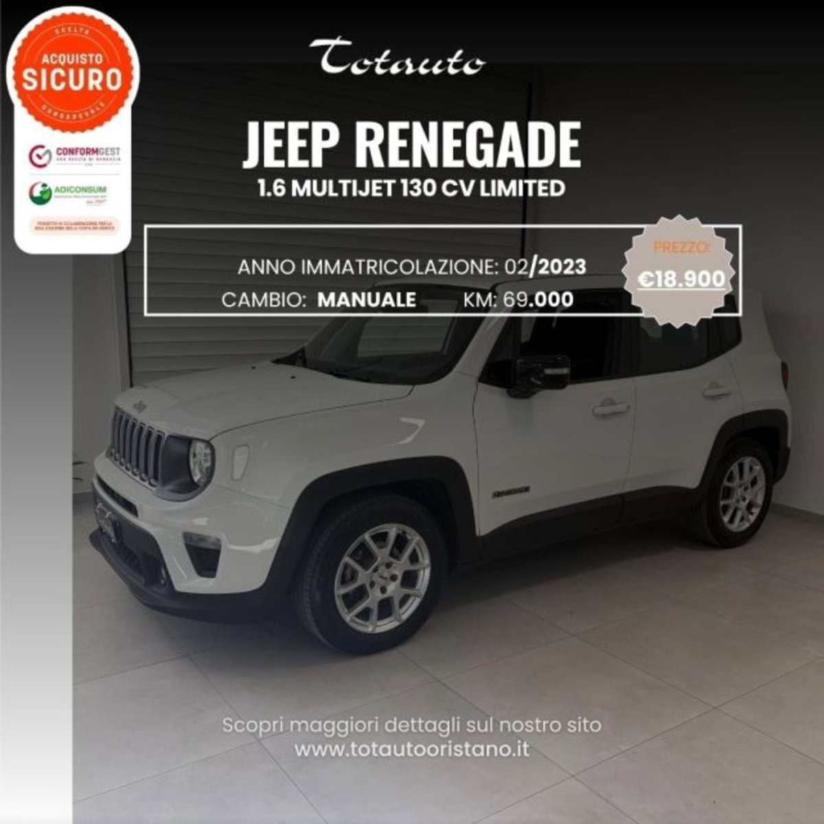 Jeep Renegade 1.6 Mjt 130 CV Limited