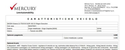 Skoda Octavia Station Wagon 2.0 TDI EVO SCR 150 CV DSG 4x4 Wagon Executive (8)