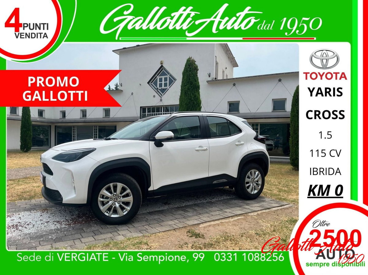 Toyota Yaris Cross Active fwd 115cv e-cvt