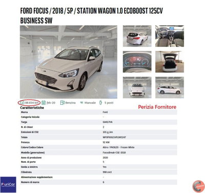Ford Focus Station Wagon 1.0 EcoBoost 125 CV automatico SW Active (14)