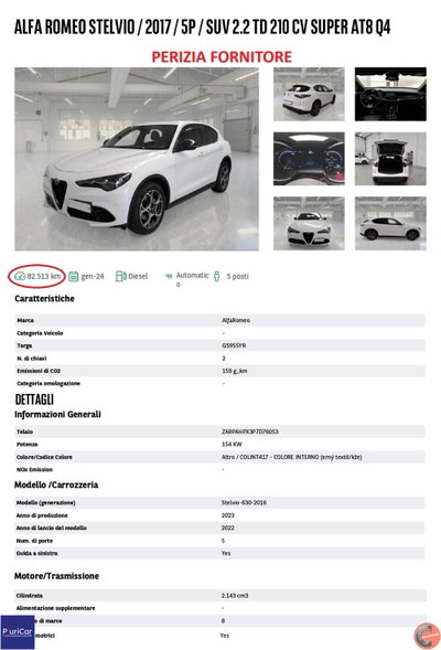 Alfa Romeo Stelvio Stelvio 2.2 Turbodiesel 210 CV AT8 Q4 GT Junior (14)