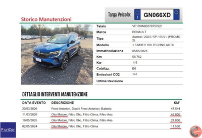 Renault Austral 1.3 mild hybrid Techno 160cv auto (15)