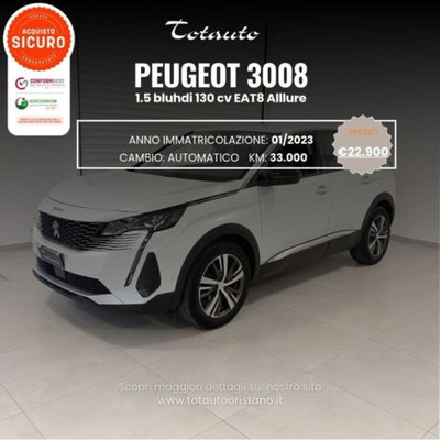 Peugeot 3008 BlueHDi 130 S&S EAT8 Allure Pack usata
