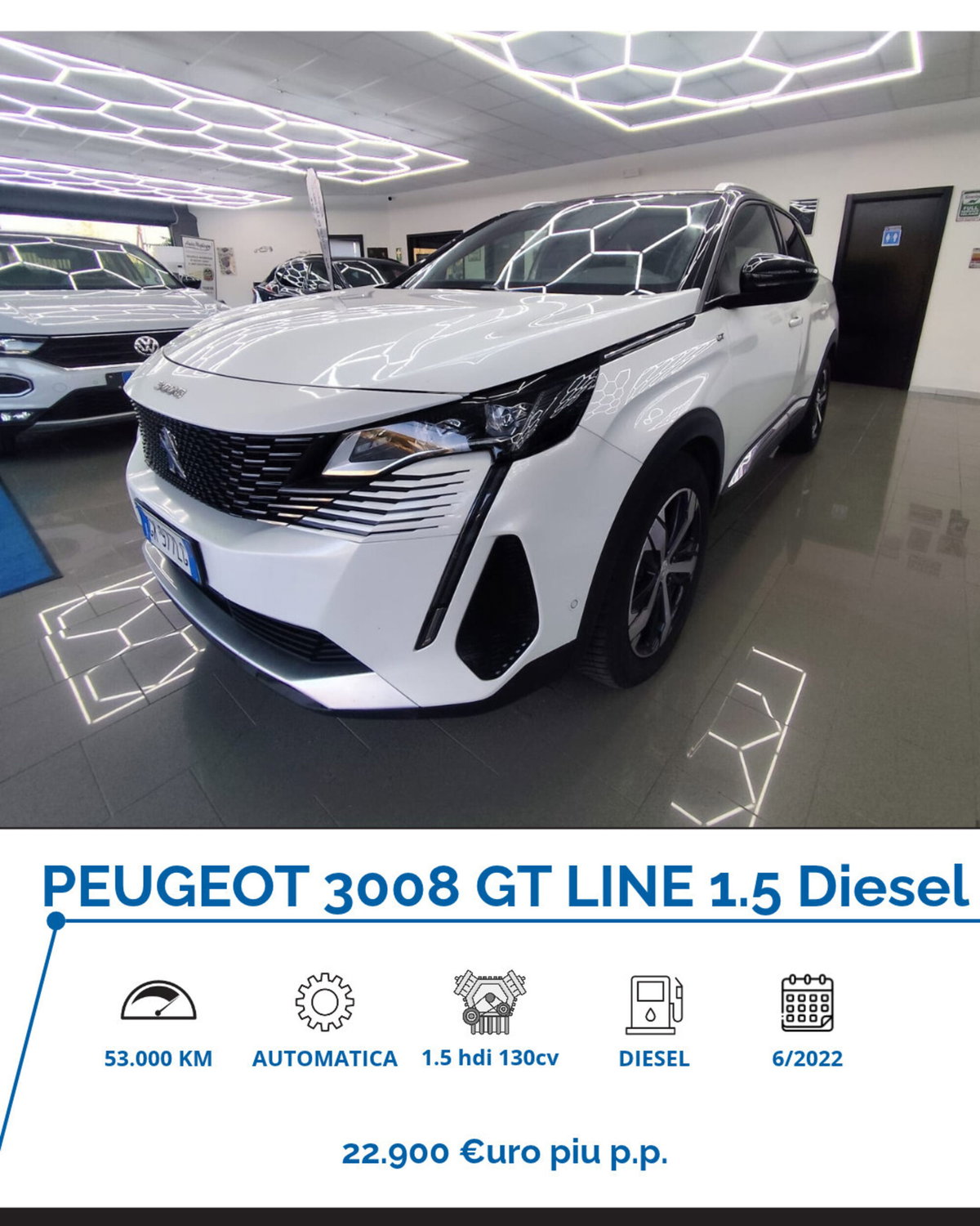 Peugeot 3008 BlueHDi 130 S&S EAT8 GT Pack