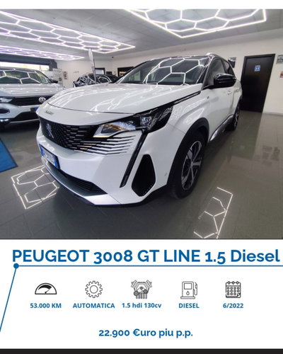 Peugeot 3008 BlueHDi 130 S&S EAT8 GT Pack usata