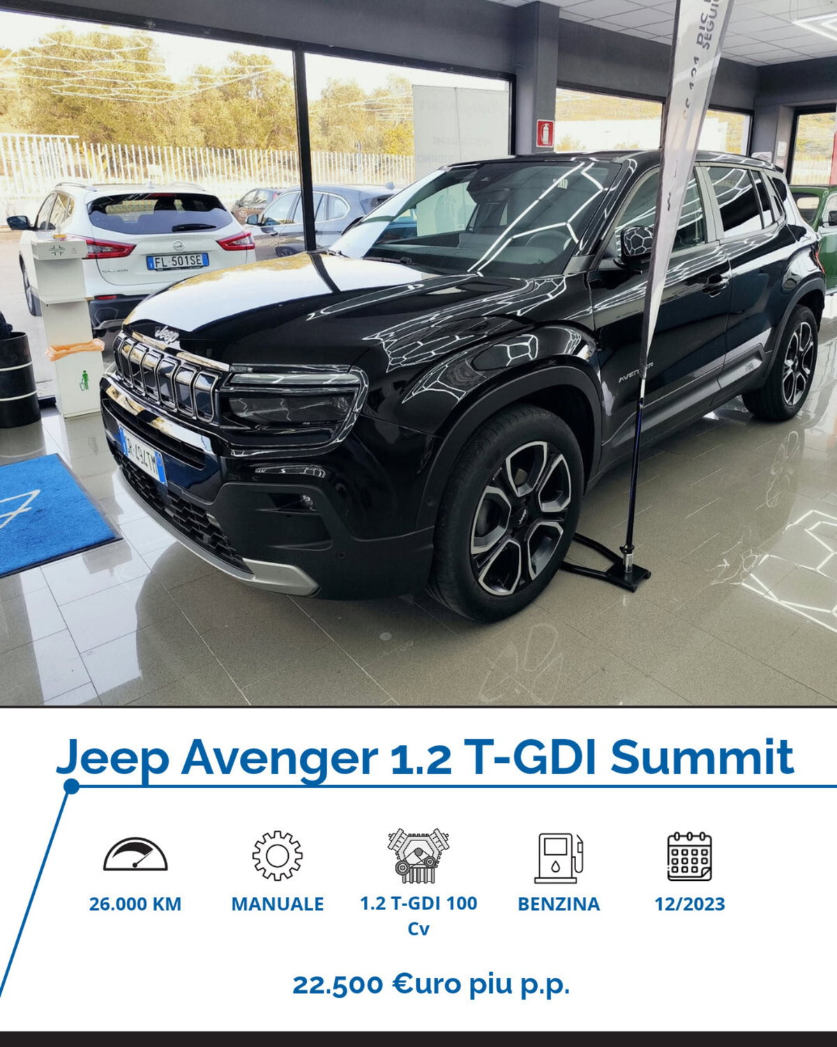 Jeep Avenger 1.2 turbo Summit fwd 100cv