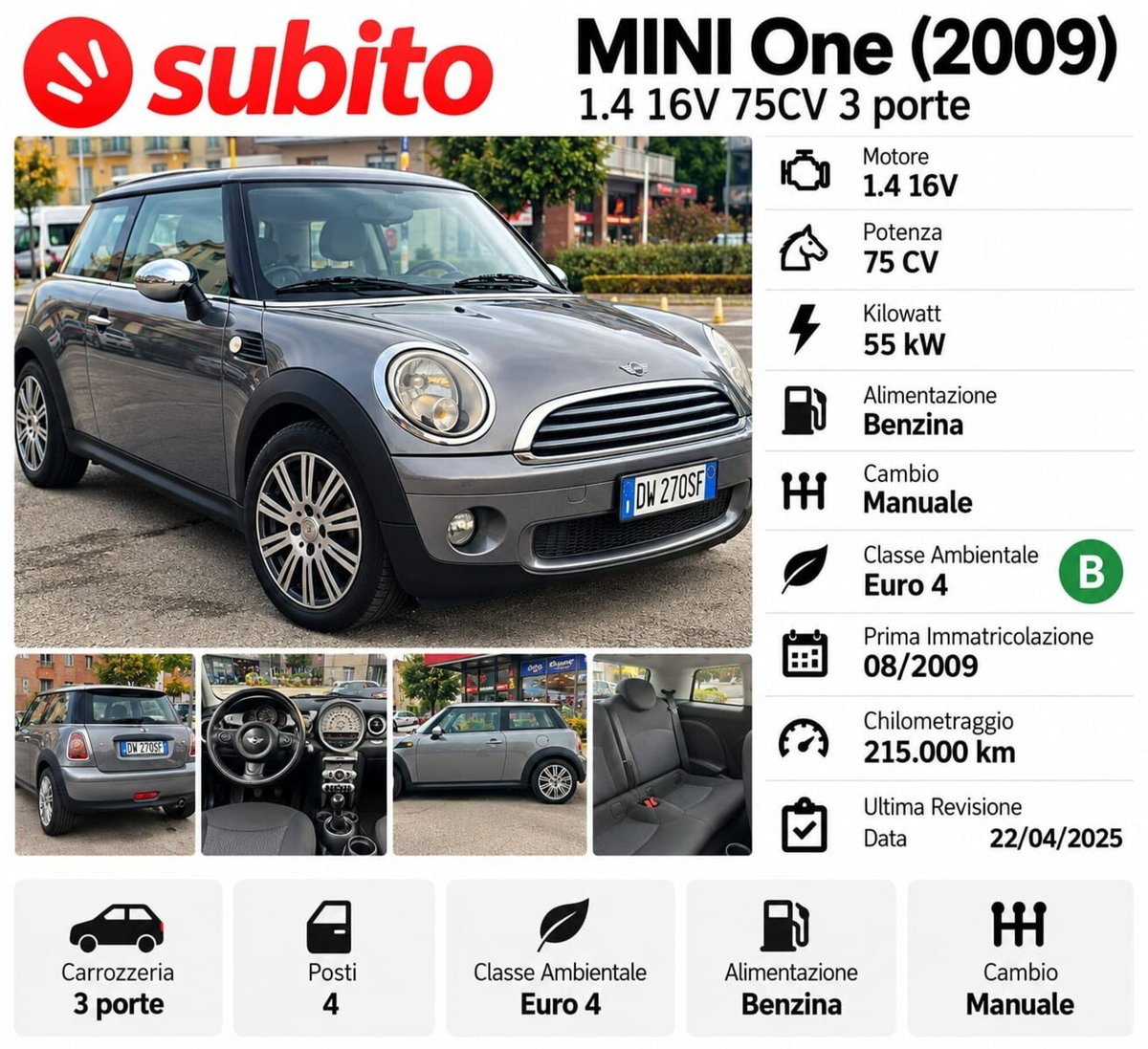 MINI Mini 1.4 16V Ray