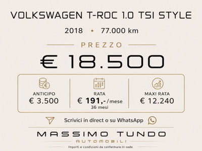 Volkswagen T-Roc 1.0 TSI Style BlueMotion Technology (12)