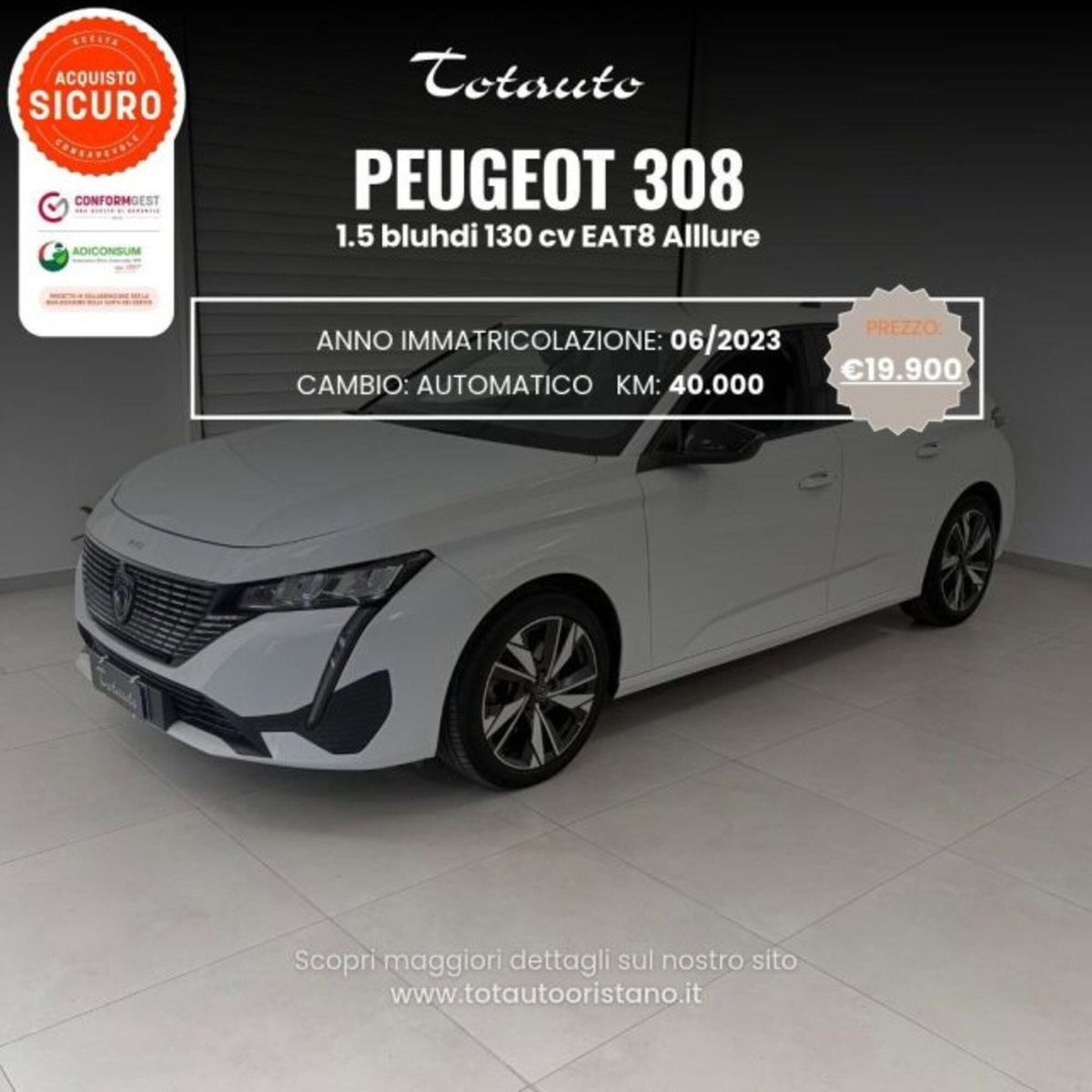 Peugeot 308 BlueHDi 130 S&S EAT8 Allure Pack