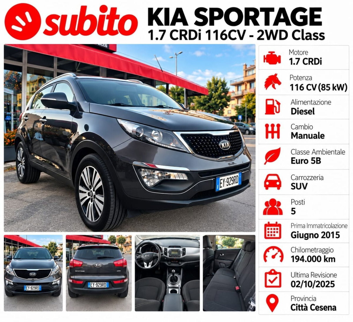 Kia Sportage 1.7 CRDI VGT 2WD Class