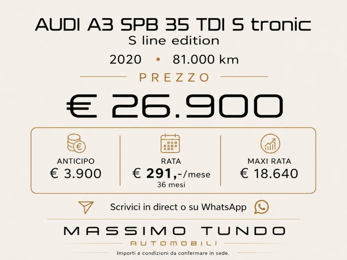 Audi A3 Sportback 35 TDI S tronic S line edition (17)