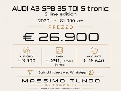 Audi A3 Sportback 35 TDI S tronic S line edition (17)